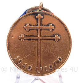 Poolse herinneringsmedaille 1940-1970 - 4444 Wyconac  1st Grenadier Division France 1940 Military Medal Army Exile Decoration - afmeting 4 x 10,5 cm - origineel
