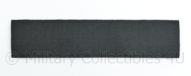 Belgische Federale Politie rugstrook Wit op Zwart - met klittenband - 23 x 5 cm