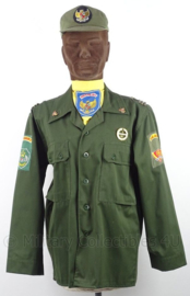 Uniform set Indonesische leger SUAD, jasje, halsdoek en pet - maat Small - origineel