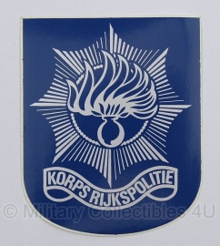 Korps Rijkspolitie sticker - origineel