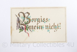 WO1 Duitse Postkarte Vergiss Mein Nicht ! ongebruikt  - 14,5 x 9 cm - origineel