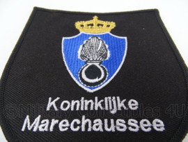 KMAR Koninklijke Marechaussee borst embleem - ZWART - 11,5 x 10,5 cm