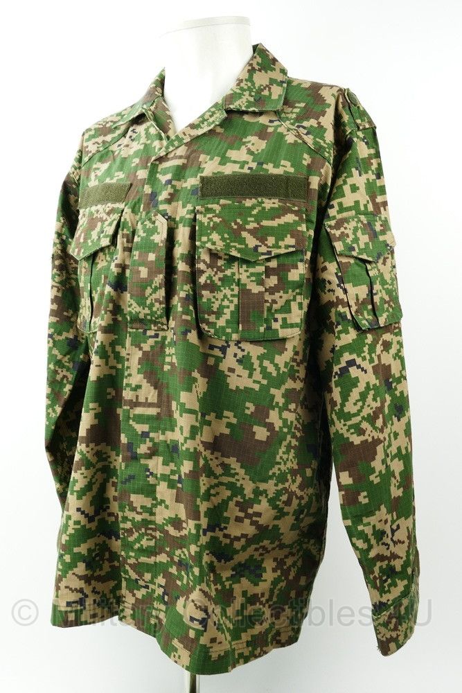 Maleisië Uniform set met boonie - jas/broek maat XL, boonie maat 58 - gedragen - origineel
