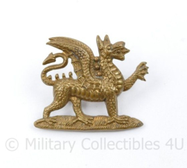 WO2 Britse cap badge The Buffs East Kent Regiment - 3 x 3,5 cm - origineel