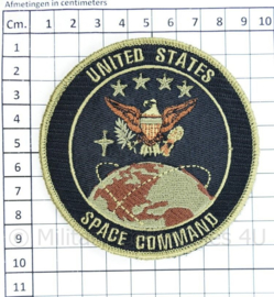 US United States Space Command embleem - met klittenband - diameter 9 cm