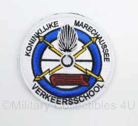 KMAR Koninklijke Marechaussee Verkeersschool embleem met klittenband - diameter 9 cm