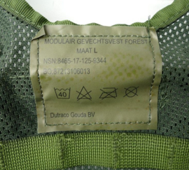 Groen Modulair gevechtsvest - Molle - zonder tassen - maat Medium of Large - nieuw in verpakking  - origineel