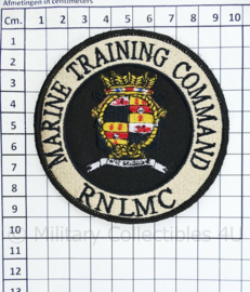 RNLMC Royal Netherlands Marine Corps Marine Training Command embleem - met klittenband - diameter 9 cm