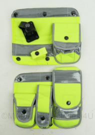 Britse Politie merk Aegis tassen PAAR met klittenband voor het kogelwerende vest - NIEUW in de verpakking - 24 x 27 cm - origineel