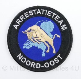 Arrestatieteam Noord-Oost embleem Full Colour met klittenband - diameter 9 cm