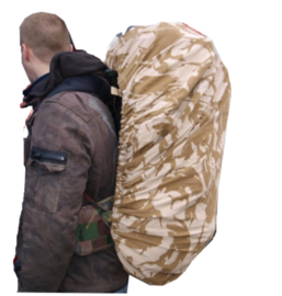 Britse rugzak DESERT DPM camo overtrek LARGE voor 60 tm. 120  liter rugzakken Cover pouch Side Rucksack LARGE - origineel