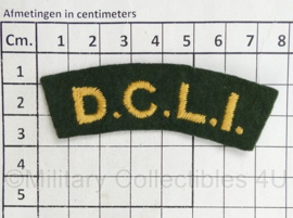 Britse leger Essex DCLI Duke of Cornwall's Light Infantry shoulder title - 7,5 x 2,5 cm - origineel