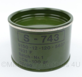 Defensie S743 blik Vaseline 100 gram  - nieuw - 7,5 x 5 cm -  origineel
