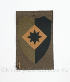 Defensie mouw embleem 1e Legerkorps -  zonder klittenband - 8 x 5 cm - origineel
