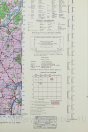 WW2 British War Office map 1944 Central Europe Teplitz-Schonau - 87 x 64 cm - origineel