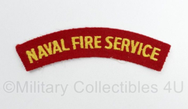 Britse leger Naval Fire Service shoulder title - 11,5 x 3,5 cm - origineel