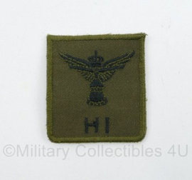 Defensie HI Helicopter Instructor borstembleem - met klittenband - 5 x 5 cm - origineel