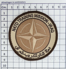 Defensie embleem NATO Training Mission Iraq - met klittenband - diameter 8,5 cm - origineel