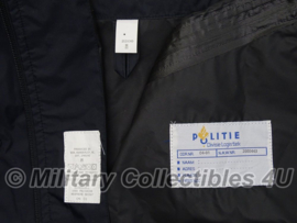 Politie regenjas - Nederlands - origineel - donkerblauw/zwart - maat Medium