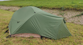 US Army 3 persoons  Eureka LEWS Lightweight Extreme Weather Tent met GREEN, TAN (khaki) EN WHITE fly Sheet  origineel