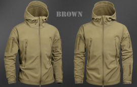 Tactical softshell jas - maat Large   -  nieuw gemaakt - Coyote Brown