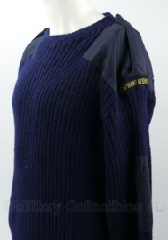 KM Koninklijke Marine Adspirant Reserve Officier 100% pure wool wollen trui donkerblauw - maat 7 = XL - gedragen - origineel