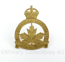 Canadese wo2 cap badge. Royal Cnadian Army Cadets - 5 x 4 cm - origineel