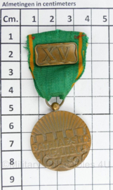 Nederlandse Vrijwilligersmedaille Openbare Orde en Veiligheid 15 jaar - 8 x 3,5 cm - origineel