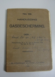 Handboek gasbescherming 1938 - met zeer veel uitbreidingen - origineel