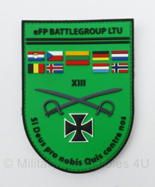 KL 3D PVC embleem met klittenband - eFP Battlegroup LTU XIII - 10 x 7 cm