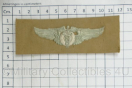 USAF US Air Force Flight Nurse Wing op Tropical khaki stof - vroeg model - 11,5 x 4 cm - origineel