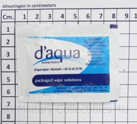 D'Aqua antibacterieel vochtig doekje - per stuk verpakt - 8 x 6 cm - origineel