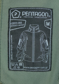 Pentagon Airtaxes softshell jacket - art. K08011-06G - grijsgroen - maat M - gedragen - origineel