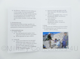 Defensie Uruzgan Integration 9 handboek Afghanistan documenten set met Taalkaart Pashto  - origineel