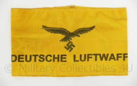 WO2 Deutsche Luftwaffe armband geel - 19½ x 11 cm - replica