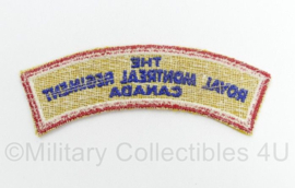 Canadese leger The Royal Montreal Regiment Canada shoulder title - 12,5 x 4,5 cm - origineel