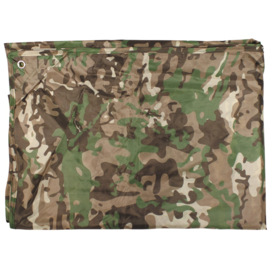 Compact afdekzeil 300 x 300 cm - Multicamo - met draagtas