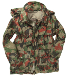 Zwitserse TAZ 83 of TASS 83 camo parka M70 - maat 48, 52 of 56 - origineel