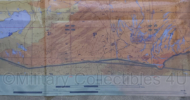 Defensie en KCT Korps Commandotroepen stoffen survival kaart West Afghanistan UTM zone 41 - zeer zeldzaam - 188 x 126 cm - origineel