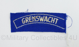 Grenswacht straatnaam Brabantse weef 1944-1947 - zeldzaam - 10 x 3,5 cm -  origineel