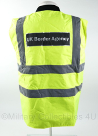 Britse politie parka MET warm ondervest UK Border Agency - geel reflecterend - maat Small tm. XL  - origineel