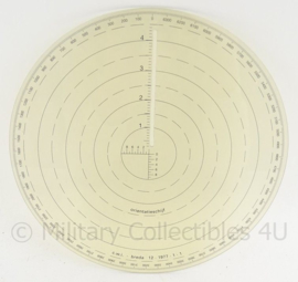 KL Landmacht tactische tekens hoekmeter en orientatie schijf  - set van 2 - origineel