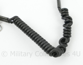 Mini zaklamp sleutelhanger met spiraalkoord - 43 x 1½ cm - origineel