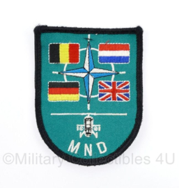 KLU Luchtmacht embleem MND Multi Nationale Divisie MND-C Monchengladbach - 9 x 7 cm - met klittenband - origineel