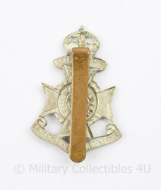 WW2 British cap badge 21st County of London Kings crown - 5 x 3 cm - origineel