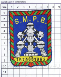 Belgisch embleem SMPB 1974-1983 - 9,5 x 7,5 cm - origineel