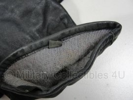 KL handschoenen met voering met riempje - zwart leer - maat 8,5 - NIEUW - origineel