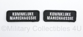 KMAR Koninklijke Marechaussee straatnamen PAAR met klittenband - 8 x 3 cm