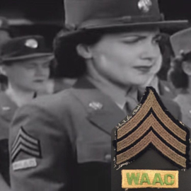WO2 US Women's Army Air Corps embleem - 5,4 x 1,9 cm