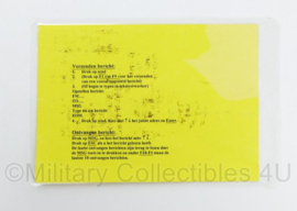 KL Nederlandse leger Afghanistan documenten set - 15 x 10,5 cm - origineel